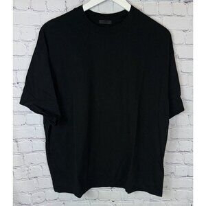 ATM Women’s Black Oversized Cotton Jersey T-Shirt Size XS/S